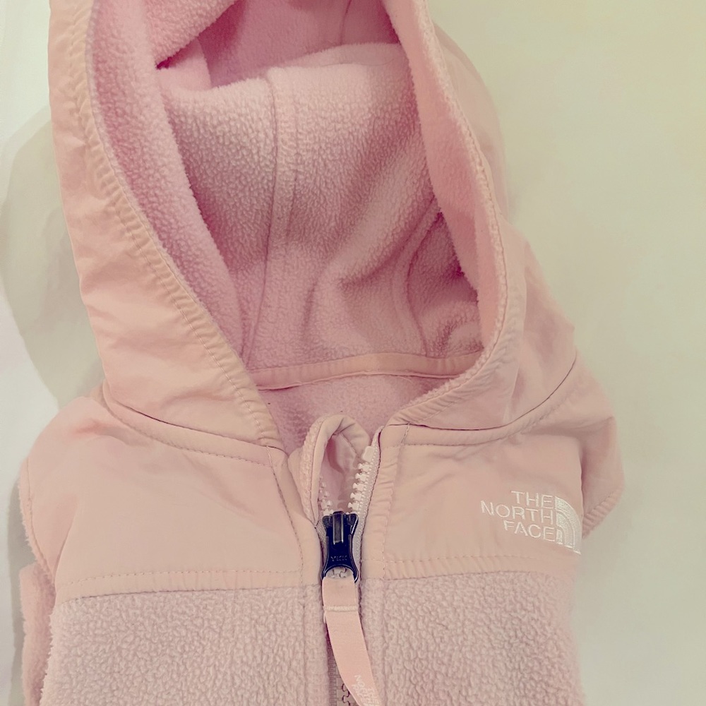 North face toddler full zip hoodie, 3T, light pink